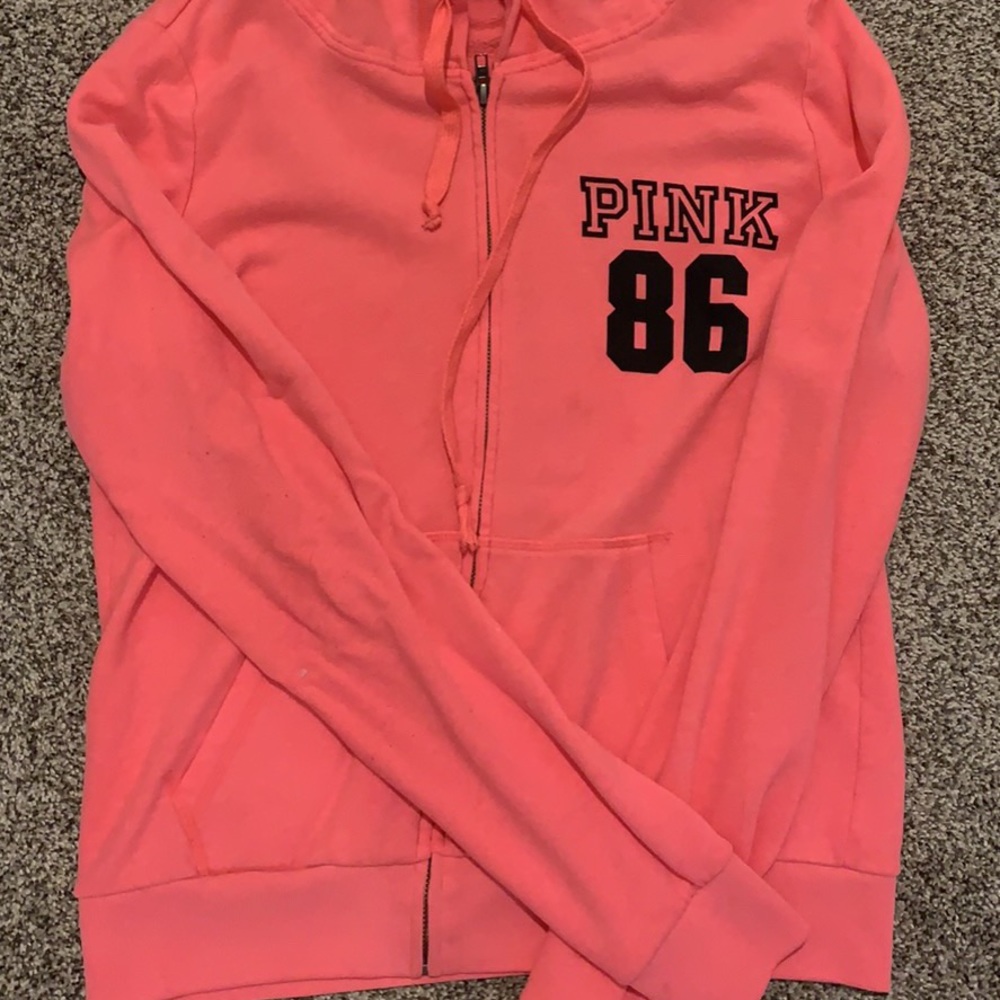 Pink zip up